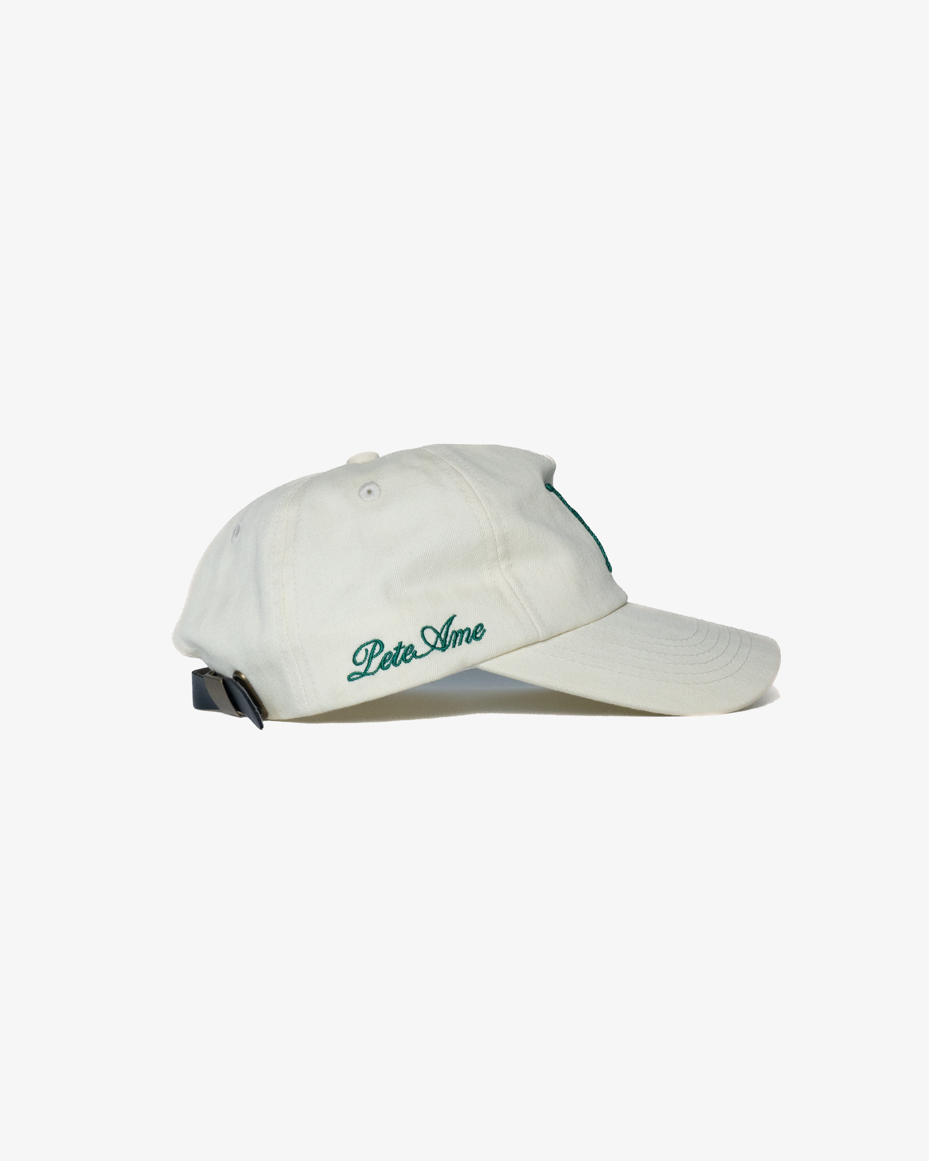 MONOGRAM HERRINGBONE CAP | OFF WHITE